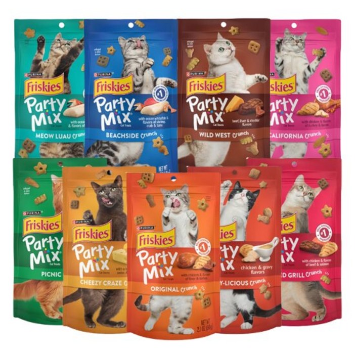퓨리나 프리스키 파티믹스 60g×6종콤보 6종 각1개씩 퓨리나 프리스키 파티믹스 60g×6종콤보 6종 각1개씩