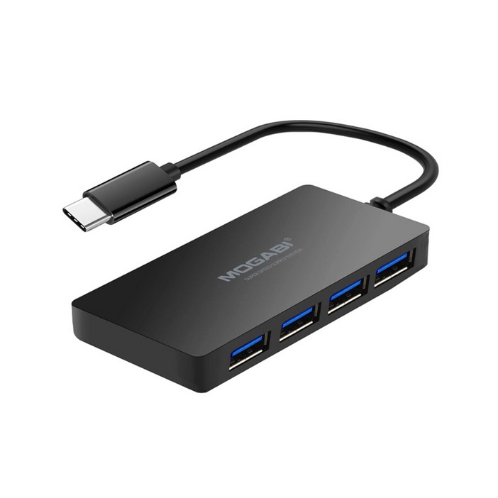 모가비 모가비 4포트 C타입 허브 슬림형 USB 3.0 과전류방지