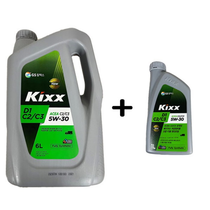 KIXX D1 C2 C3 5W30 6L 1개 1L 1개 디젤 엔진오일, 1개, D1 C2C3 5W30 6L 1개1L1개, 5w30