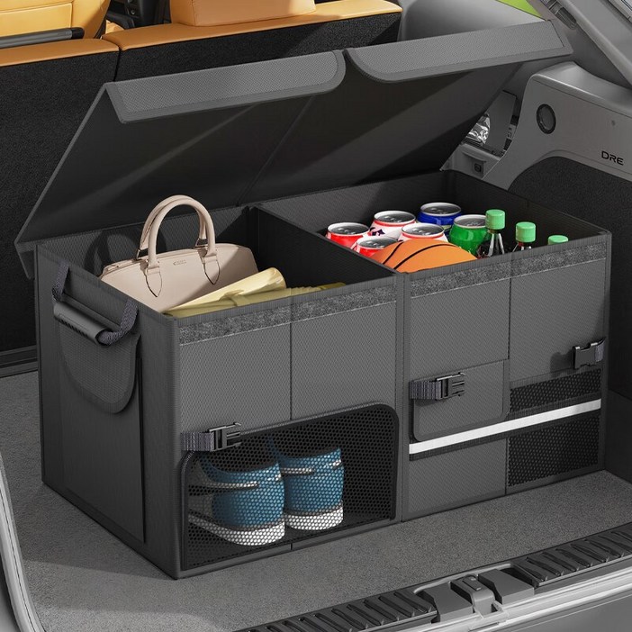 Eyimtech 다용도 접이식 트렁크 정리함 차량용 신발수납함