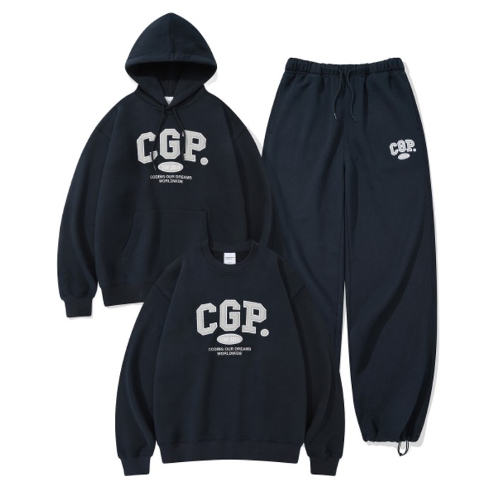 CGP SET 후드티 OR 맨투맨 선택 아치 로고 셋업 네이비