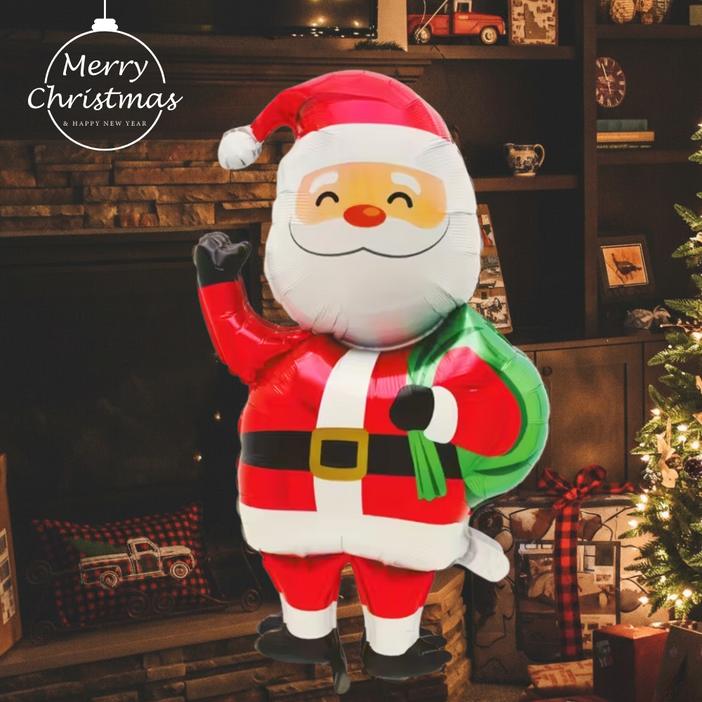 크리스마스 풍선 대형 은박 장식 파티용품 산타풍선