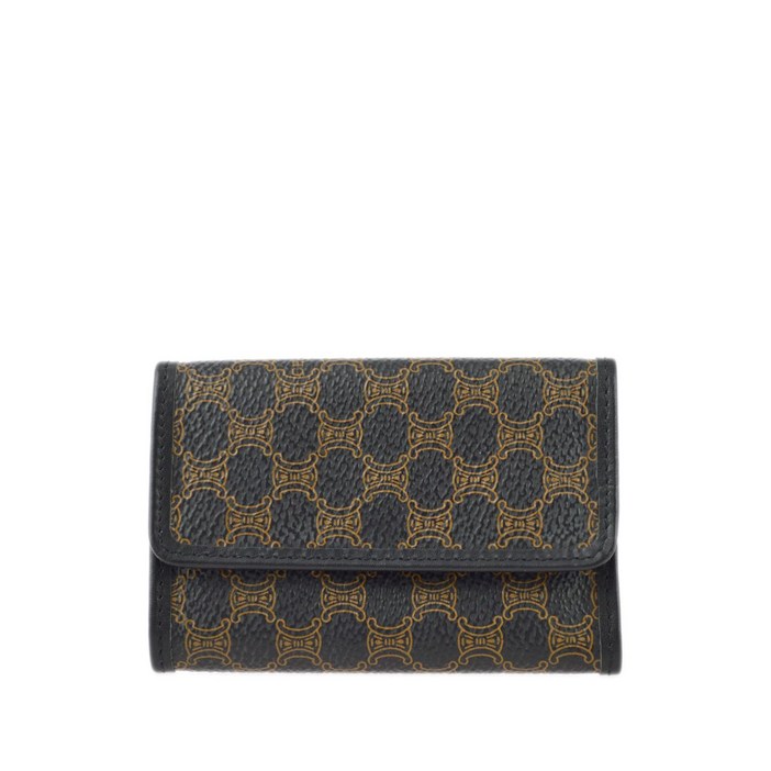 셀린느 중고 1990-2000s 마카담 캔버스 식스 후크 키 케이스