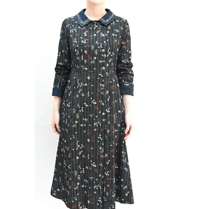 비꼴리끄 코튼 골지 세미더블 원피스 B234ZO3050