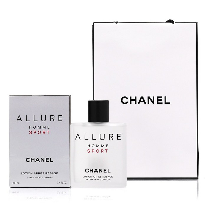 [정식 한글라벨 백화점제품] 샤넬 알뤼르 옴므 스포츠 애프터 쉐이브 로션 (남성 스킨), 쇼핑백 동봉