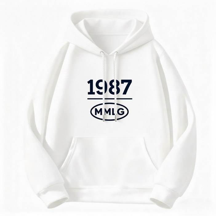 FONOW 후드티 1987 오버핏 남녀공용 로고 봄가을 레터링 봄가을