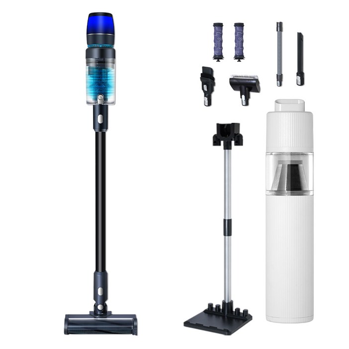 최신형 차이슨 무선 청소기 BLDC V50 자동충전 거치대  고사양 흡입력