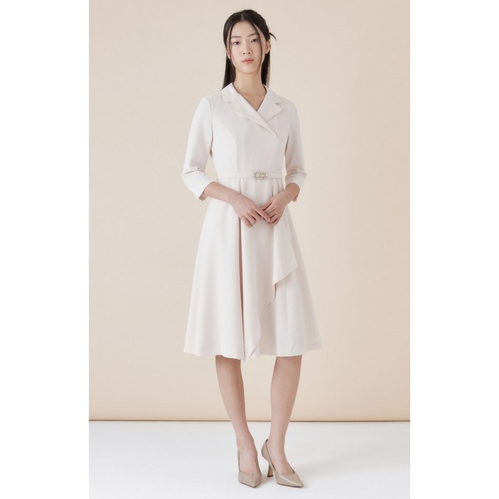 케네스레이디 벨티드 드레이프 원피스 EWOPNI09 698581