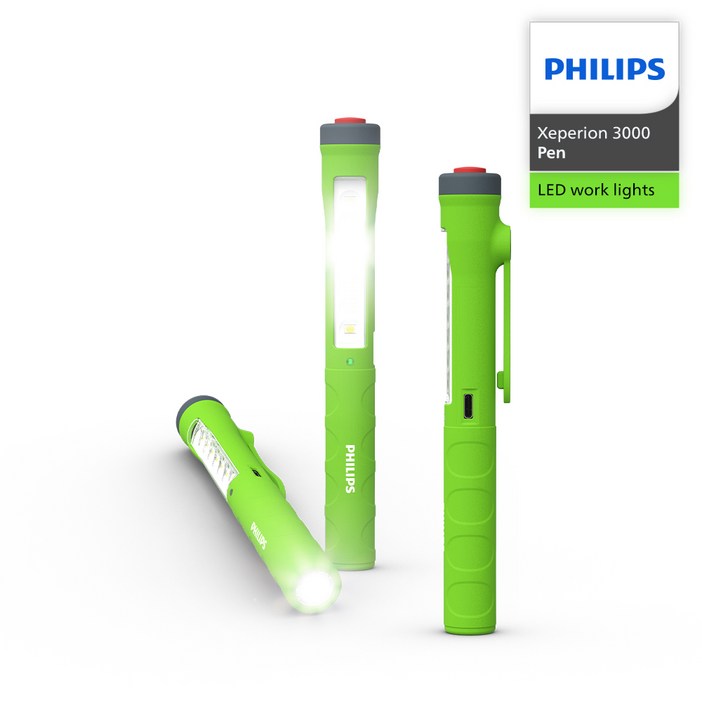 필립스 공식판매점 엑스페리온 3000 시리즈 LED 충전식 작업등 펜라이트 X30 Pen, 1개