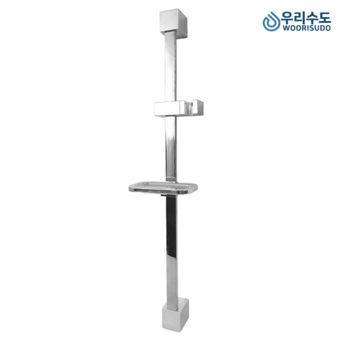 우리수도 국산 6400 사각 슬라이드바 샤워바 샤워기 걸이, 1개 우리수도 국산 6400 사각 슬라이드바 샤워바 샤워기 걸이, 1개