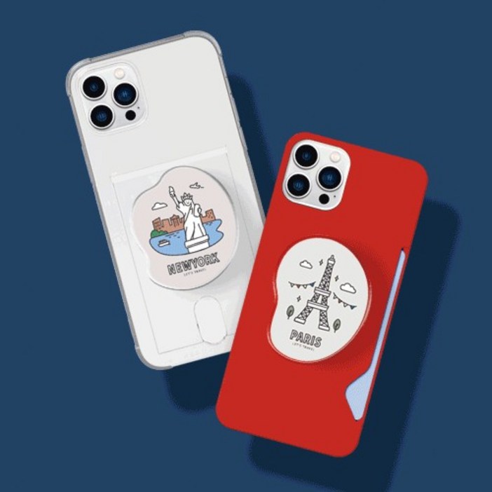 트라이코지 뉴에어티켓 아크릴  톡 거치대 단품 핑거 홀더 스마트톡 서울 뉴욕 런던