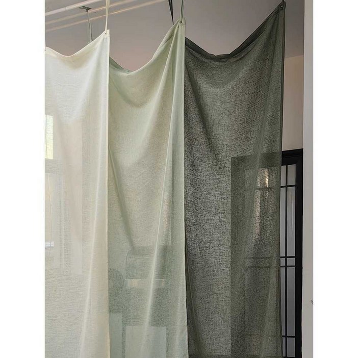 한옥 모시 커튼 삼베발 여름 공간분리 창문 가리개