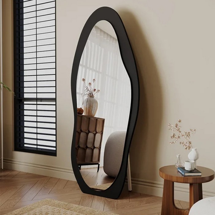 SOPUM HOUSE 인테리어 스탠드 전신거울 프리미엄 대형 웨이브 비정형