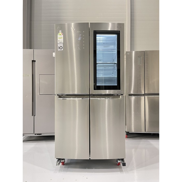107 엘지 870리터 4도어 중고냉장고 노크온 매직스페이스 양문형 메탈