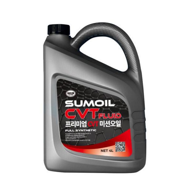 썸오일 프리미엄 CVT 미션오일 4L 적색 CVT 무단변속기 수명연장
