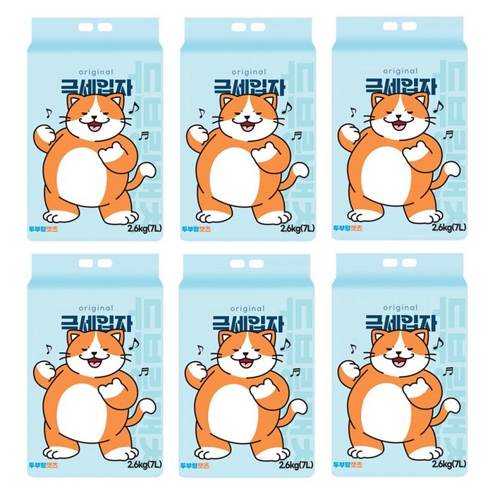 두부랑캣츠 고양이 두부모래 한박스