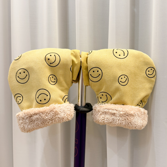 어센드원 킥보드 장갑 자전거 핸드머프 워머 방한용, 1개, 큐트옐로우