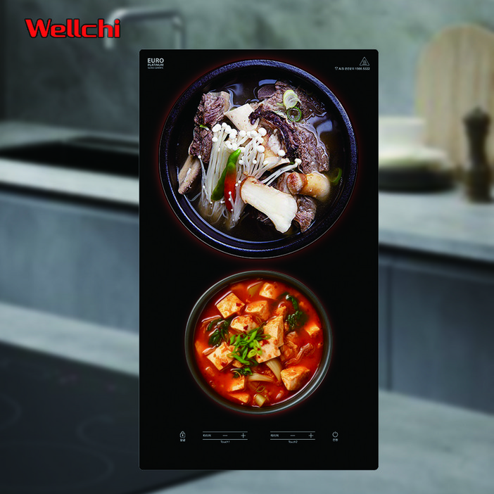 웰치 WEI-200 2구 매립형 인덕션 전기레인지[신제품]