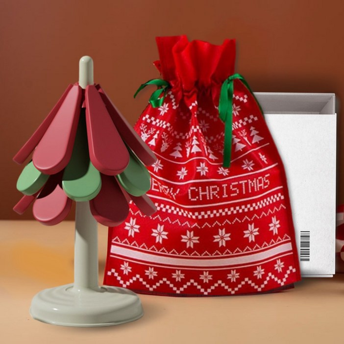 시유타임 실리콘 트리 냄비받침 스탠딩 받침대, 1개, B 레드트리