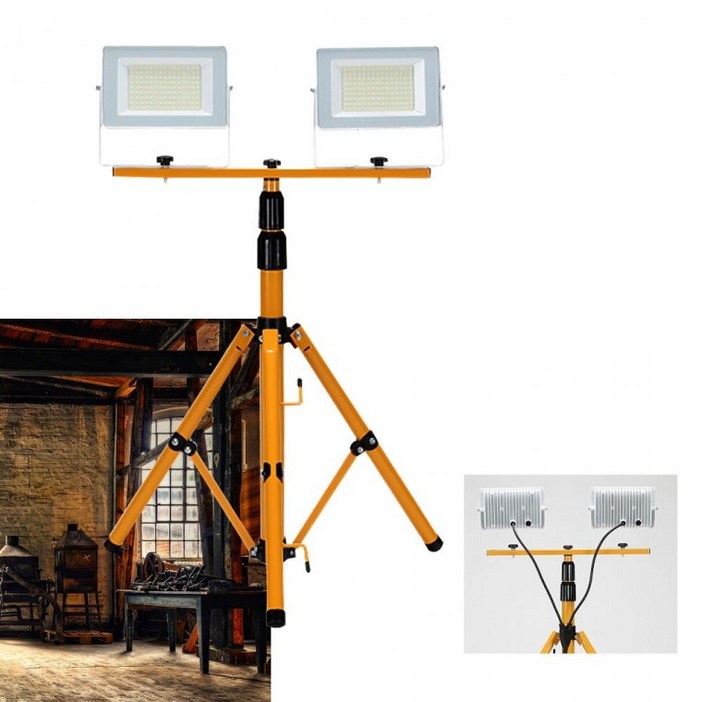 투광기 세트 캠핑 조명 led 작업등 전등 랜턴 100W, 상세페이지 참조