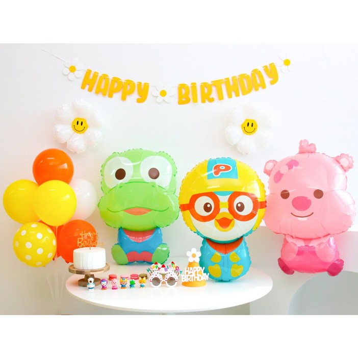 이벤트홀릭 뽀로로 풍선 생일파티용품 세트자유레터링 두돌생일상 이벤트홀릭 뽀로로 풍선 생일파티용품 세트자유레터링 두돌생일상