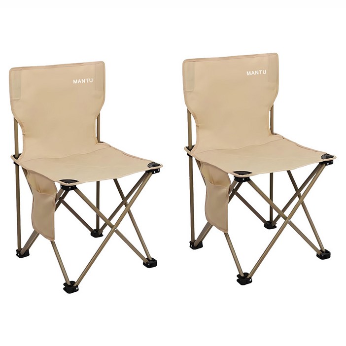 MANTU 휴대용 야외 접이식 캠핑 의자 수납백 포함