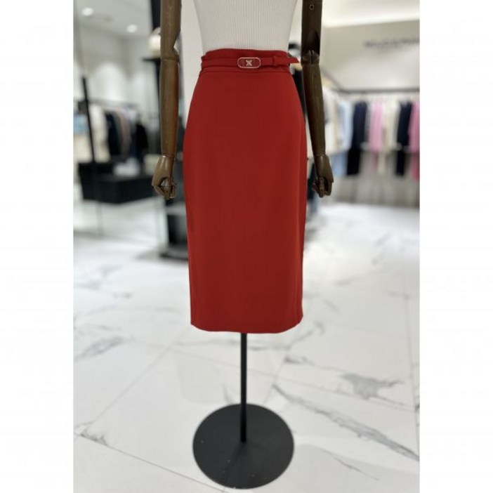 모조에스핀 벨티드 H라인 스커트 J242MSD120