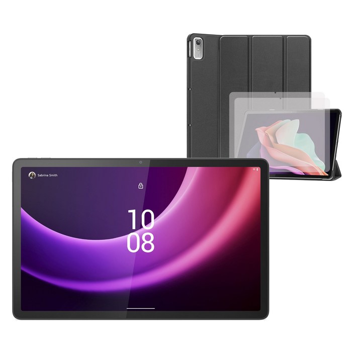 레노버 K11 Gen 2(글로벌 모델 P11)태블릿 11.5형 6G, 옥타코어, 한국어 지원 가능+ LEPOID 슬림 보호케이스 + 강화 유리 화면 보호기 x 2 청소 스티커 포함