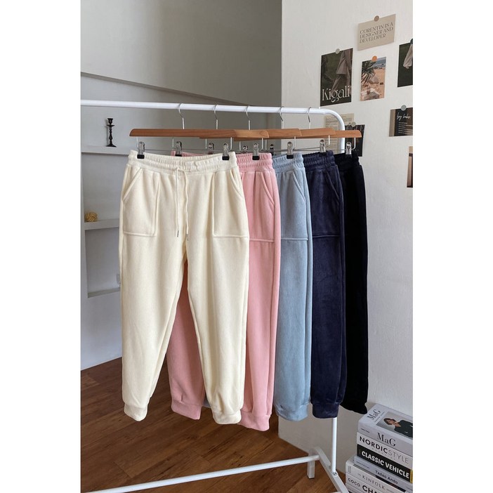 폭닥 따숩 골덴 포켓 밴딩 조거 팬츠(5color)