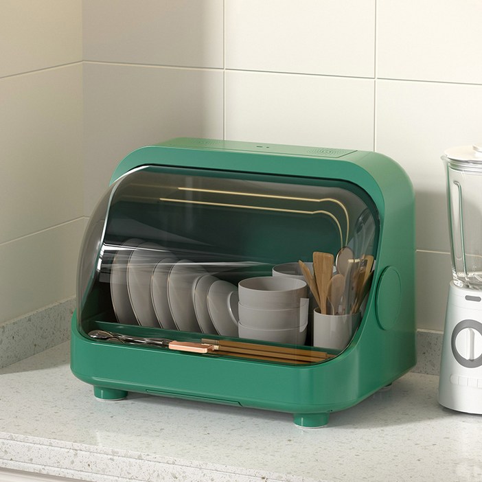 mono2025년 신형 가정용 식기 건조기 소독 건조 UV 이중살균 지능형 순환 환기 36인용무료 사은품 증정, momo0227그린