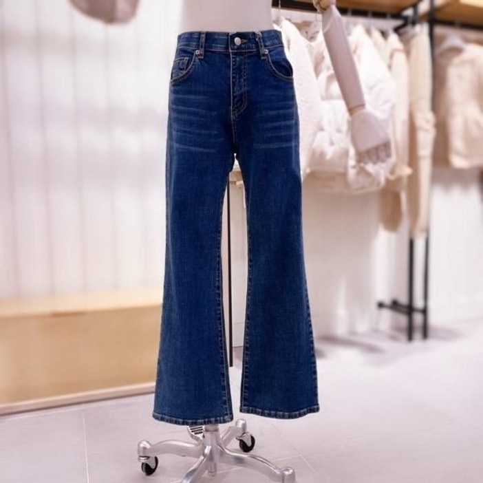 시에로대백 SK1DPF454진청 세미 부츠컷 데님팬츠