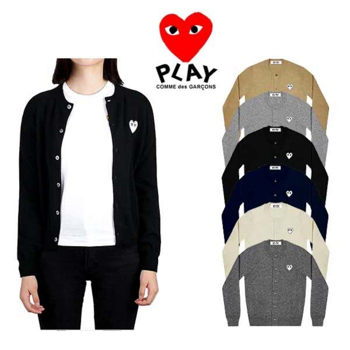 일본직구 Comme des Garcons 2025 꼼데가르송 라운드넥 화이트 와펜 가디건 AXN065051 일본직구 Comme des Garcons 2025 꼼데가르송 라운드넥 화이트 와펜 가디건 AXN065051