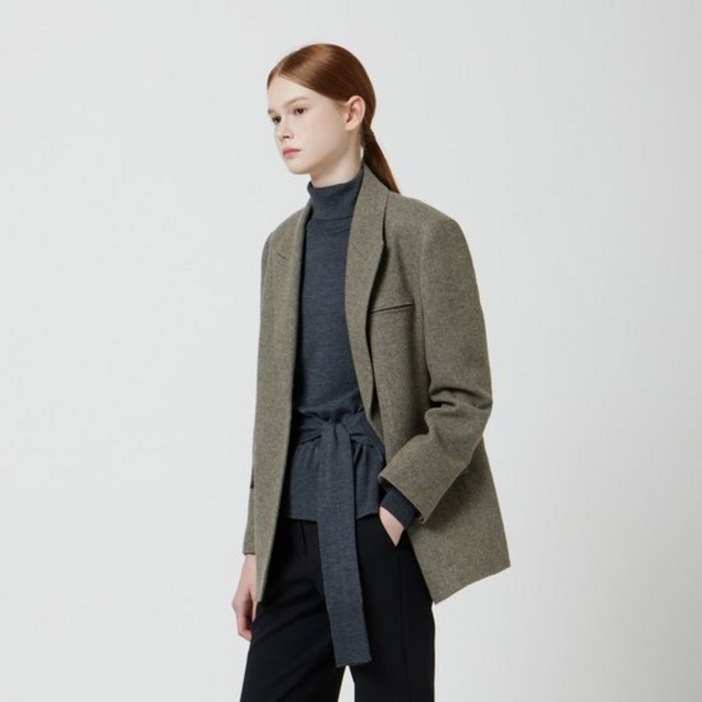 CC콜렉트울 알파카 블렌드 싱글 자켓 C253MSF101 734359