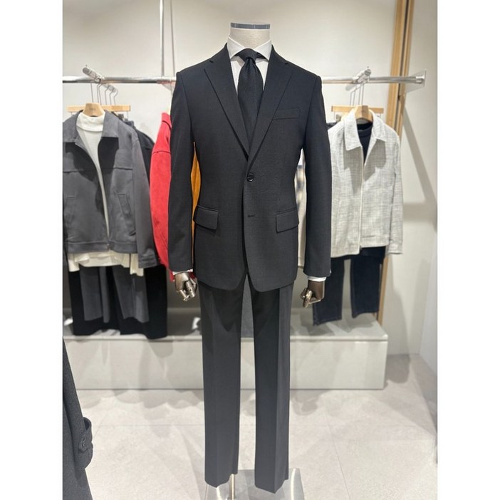 지이크  26 SS 봄 여름 가을용 다크 그레이 스판 정장 PM2088 3011371