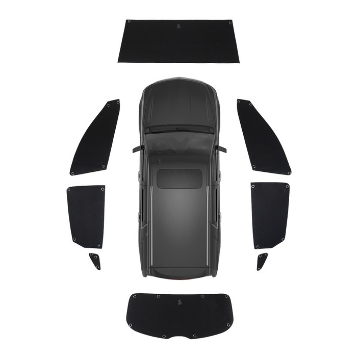 꼼지락 창문가리개 아기 차량용 운전석 차량 가림막 햇빛가리개 세트, 1개