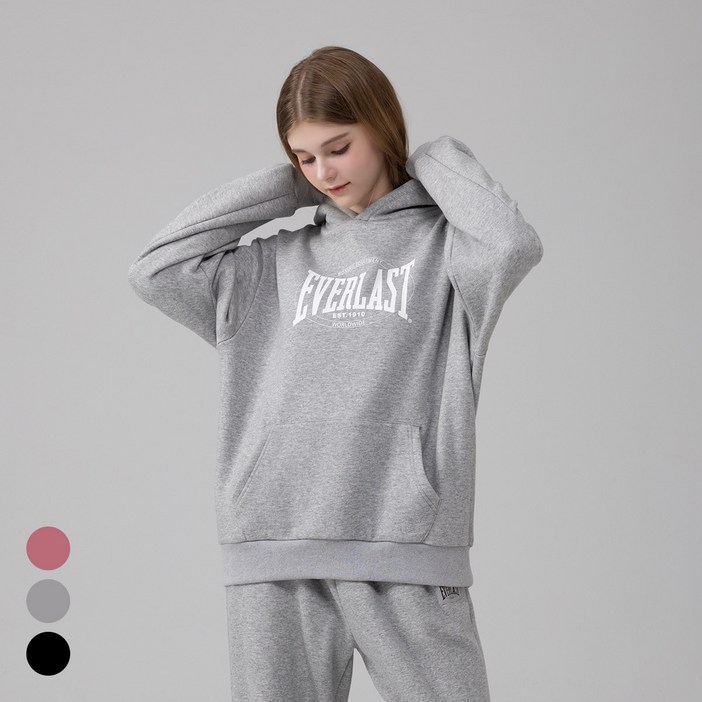 에버라스트 여성 기모 후드티 캥거루 스웨트셔츠