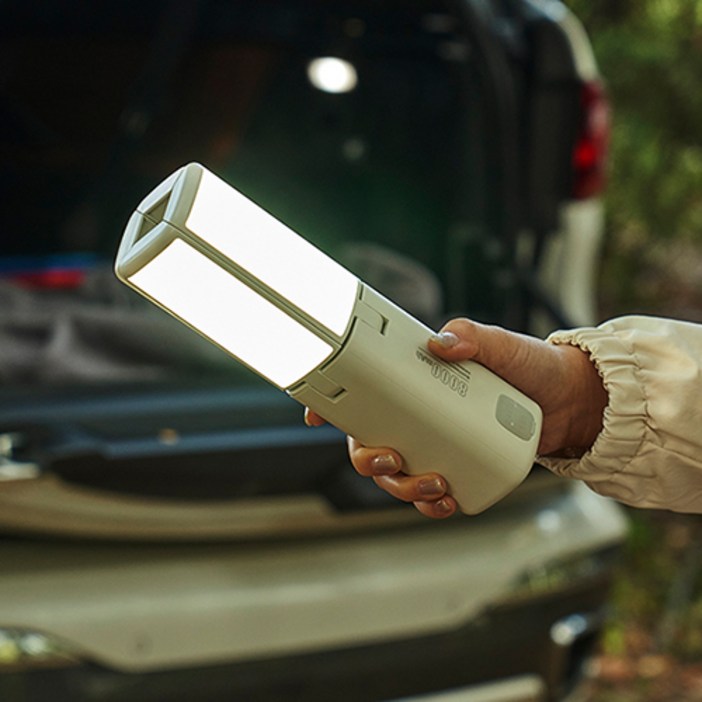 캠핑용 LED 렌턴 HELI, 화이트, 1개