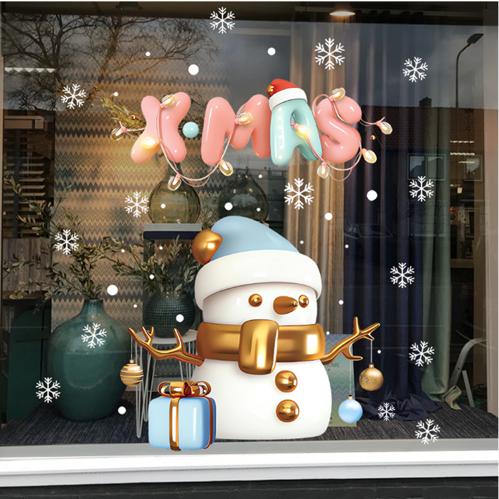 크리스마스 창문 스티커 대형 크리스마스 장식 소품 CHSDJ