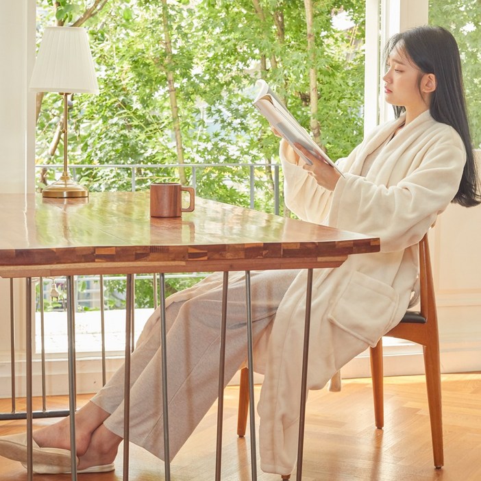 올데이로브 극세사 샤워가운, 스노우화이트