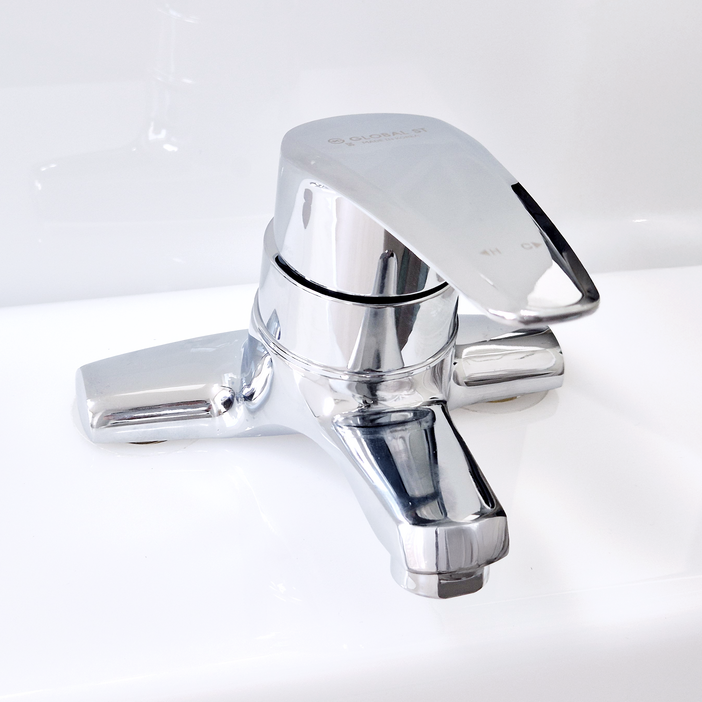 로딘 국산 세면대 수전 욕실 화장실 세면기 수도꼭지 투홀 2홀 세면 수전 욕실 M1400, 1개