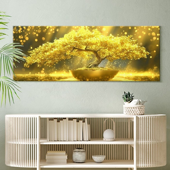 인메이블 돈들어오는 돈나무 그림 10억 금전수 와이드 추상화 거실 액자