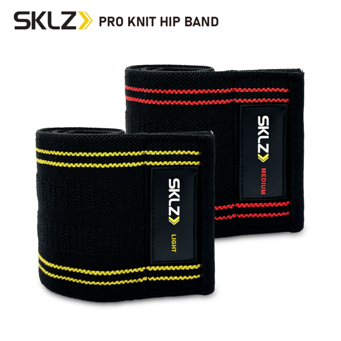 SKLZ 스킬즈 프로 니트 힙밴드 운동밴드 엘리트 세트 옐로우, 레드, 1개