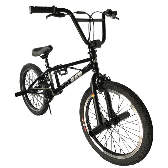 [지멘스자전거]BMX 가벼운 크로몰리 차체 선수용 자전거 위저드 20인치, 146cm, 1개, [미조립]위저드20(매트블랙)_발판있음
