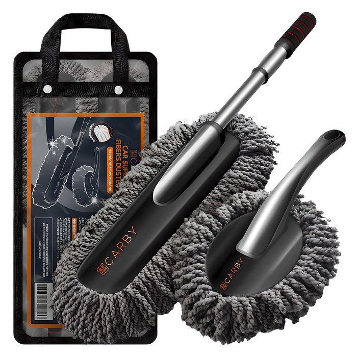 무로 카바이 차량용 극세사 먼지털이 세트 대형  소형  전용비닐팩