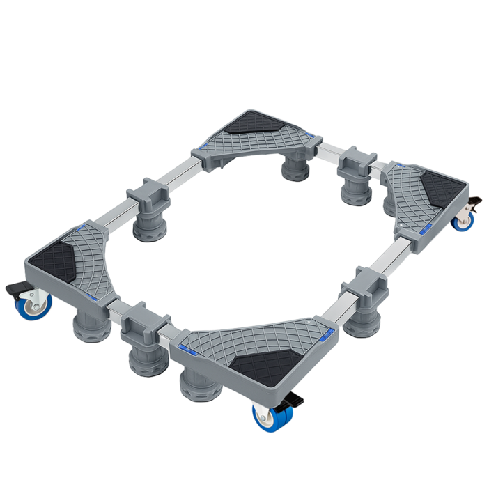 빅사이즈 이동식 세탁기 받침대 8발 바퀴 드럼 통돌이 건조기 소음차단, 1개, NZBIG8R4