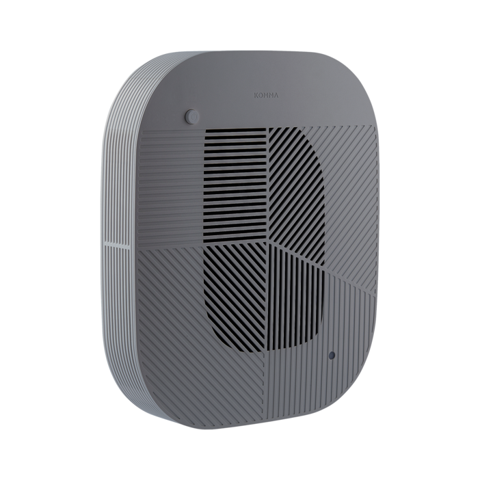 콤마 공기청정기 로브 벽걸이형 안방 아이방 소형, 라이트차콜