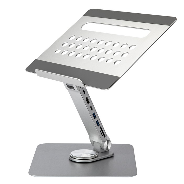 라이프썸 360도 회전 노트북거치대 7in1 멀티허브 C타입