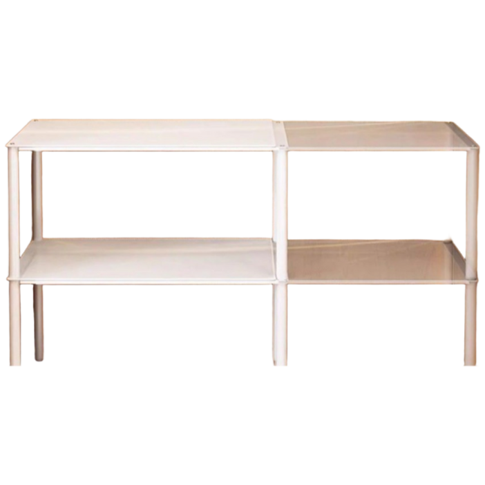 리빙공감 메쉬 칸막이 길이조절 옷장정리선반 트레이 대형, 화이트, 1개