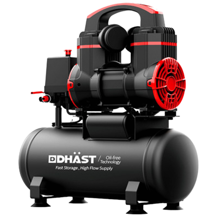 다스트 오일리스 콤프레샤 저소음 고효율 에어 컴프레셔 미니 콤프레셔, 1개
