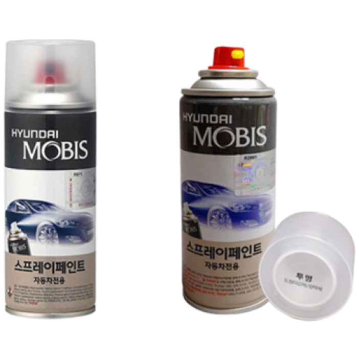 순정품 현대 스타렉스 RB5 PB5 타임레스블랙 스프레이  투명스프레이 자동차 도색 차량용 카페인트, 1개
